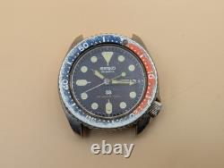 Vintage Seiko Pepsi Diving Watch 7548-700b Not Working For Parts