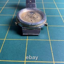 Vintage Seiko Quartz 7a48-7010 Chronograph Running For Parts Or Repair Watch 72