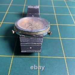 Vintage Seiko Quartz 7a48-7010 Chronograph Running For Parts Or Repair Watch 72