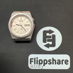 Vintage Seiko Quartz Alarm Watch 7223-6000 36mm Steel Working New Battery Nice