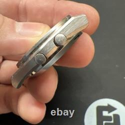 Vintage Seiko Quartz Alarm Watch 7223-6000 36mm Steel Working New Battery Nice