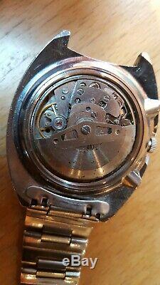 Vintage Seiko chronograph automatic 6139 6002 watch not working/ project
