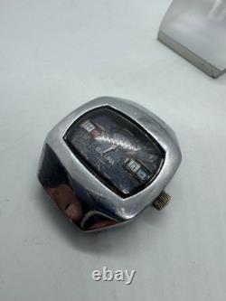 Vintage Sicura 17 Jewels Digital Jump Hour Swiss Made Watch/For Parts/Repair