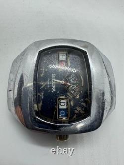Vintage Sicura 17 Jewels Digital Jump Hour Swiss Made Watch/For Parts/Repair