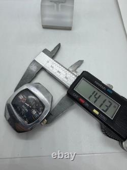 Vintage Sicura 17 Jewels Digital Jump Hour Swiss Made Watch/For Parts/Repair