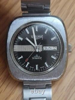 Vintage Sicura (By Breitling) BFG Cal 158 25 jewels Automatic Swiss made watch