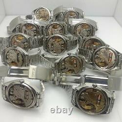 Vintage Solvil & Titus Geneve 9301 Tuning Fork 9162 Lot Of 13 Watches For Parts