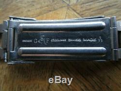 Vintage St. Steel ZENITH GAY Frères Ladder Bracelet 18 mm. 1 / 71. ZP Endlinks