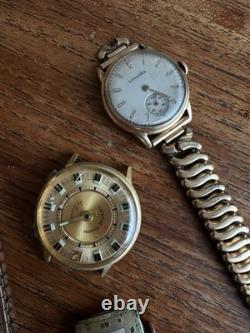 Vintage Swiss Longines, Alarm, Watch Parts & Bands. Gold Filled Bands