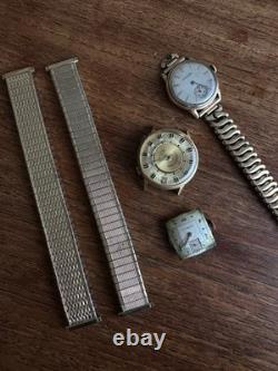 Vintage Swiss Longines, Alarm, Watch Parts & Bands. Gold Filled Bands