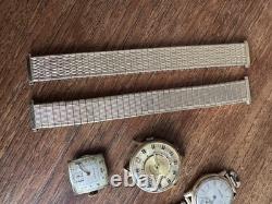 Vintage Swiss Longines, Alarm, Watch Parts & Bands. Gold Filled Bands