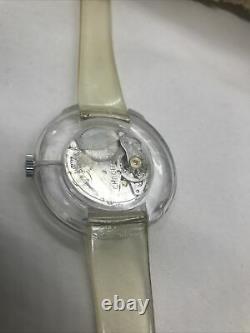 Vintage Tian Harlan Wind Up Chromachron Watch for Parts/Repair needs Band