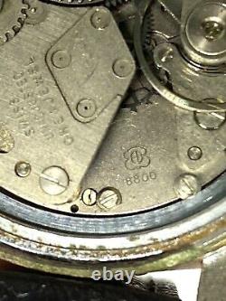 Vintage Tidemaster Le Jour Time Co 8800 Wrist Watch For Parts Repair
