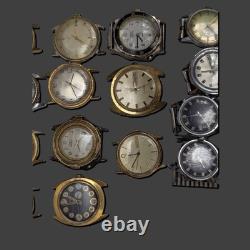 Vintage Timex Lot 15 Assorted Watches Parts Repair Mixed Models