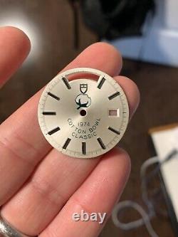 Vintage Tudor Date Day Cotton Bowl Dial For 7017/0 Watch 1970s For Parts