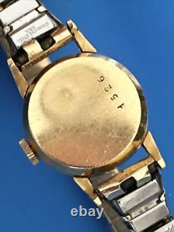 Vintage Tudor Ladie's 18K Gold Watch BAND IS NOT Gold Not Working