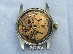 Vintage Tudor Small Rose Oyster Prince Watch 7909 Caliber 390 Not Working