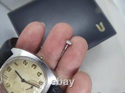 Vintage Universal Genève 1950s Hand-Wind Watch For parts or repair