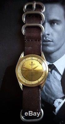 Vintage Universal Polerouter Mens Hf Watch 1955-58 Microtor Cal 215 Not Working