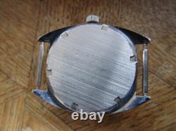 Vintage Used Chromed PONTIAC Memodate Manual Watch Cal. ETA 2763. For parts