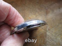 Vintage Used Chromed PONTIAC Memodate Manual Watch Cal. ETA 2763. For parts