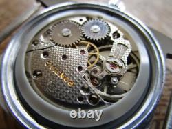 Vintage Used Chromed PONTIAC Memodate Manual Watch Cal. ETA 2763. For parts