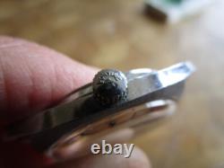 Vintage Used Chromed PONTIAC Memodate Manual Watch Cal. ETA 2763. For parts