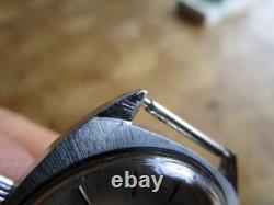 Vintage Used Chromed PONTIAC Memodate Manual Watch Cal. ETA 2763. For parts