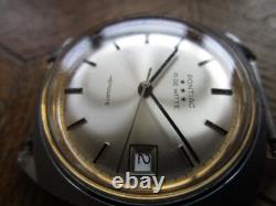 Vintage Used Chromed PONTIAC Memodate Manual Watch Cal. ETA 2763. For parts