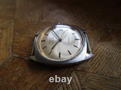 Vintage Used Chromed PONTIAC Memodate Manual Watch Cal. ETA 2763. For parts