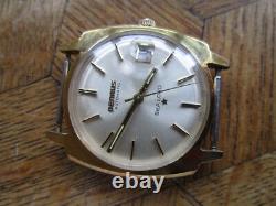 Vintage Used Gold Plated BENRUS Sealord Automatic Watch. For parts