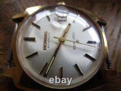 Vintage Used Gold Plated BENRUS Sealord Automatic Watch. For parts