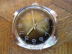 Vintage Used Steel BUREN Wehrmachtwerk Manual Watch Cal. UT 6376. For parts