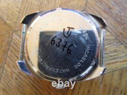 Vintage Used Steel BUREN Wehrmachtwerk Manual Watch Cal. UT 6376. For parts