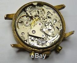 Vintage VALJOUX 7733 MANUAL WIND CHRONOGRAPH WATCH FOR PARTS REPAIR PROJECT