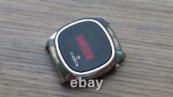 Vintage VERY RARE 1970's Pierce LCD Watch FOR PARTS