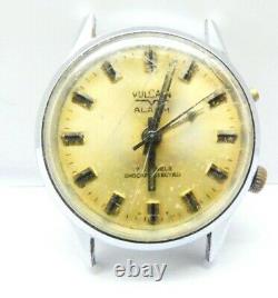 Vintage VulCain Cricket Mens Watch with Alarm For Parts Repair RUNNING (Z495)