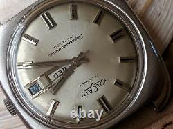 Vintage Vulcain Superautomatic Day-Date Watch withFelsa 4009, Runs FOR PARTS/REPAIR