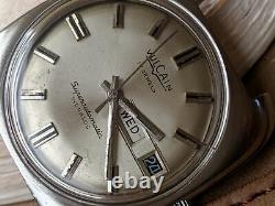 Vintage Vulcain Superautomatic Day-Date Watch withFelsa 4009, Runs FOR PARTS/REPAIR