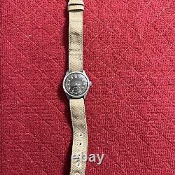 Vintage WW2 type A-11 military watch WW2 1940's For Parts Not Working