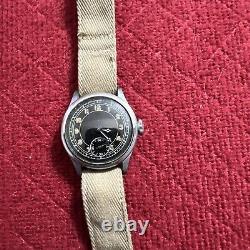 Vintage WW2 type A-11 military watch WW2 1940's For Parts Not Working