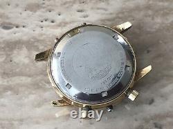 Vintage Wakmann Chronograph 2tone Case Men's Watch For Part