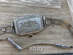 Vintage Waltham Elgin Seiko Watch Movements Parts Lot Art Deco Westfield Bulova