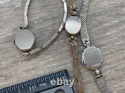 Vintage Waltham Elgin Seiko Watch Movements Parts Lot Art Deco Westfield Bulova
