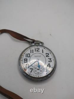 Vintage Waltham Premier Pocket Watch, As Is, Doesn't Work, Has Rust On Dial