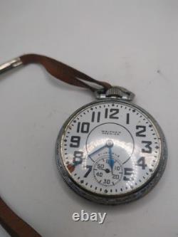 Vintage Waltham Premier Pocket Watch, As Is, Doesn't Work, Has Rust On Dial