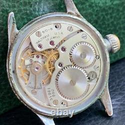 Vintage Waltham US Military Field Watch 6/0-B 17 Jewels Wristwatch for Parts