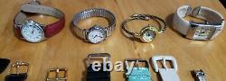 Vintage Watch Lot-17 for PARTS/FIX Tissot Pulsar Timex, Estate Stainless UNTESTED