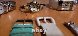 Vintage Watch Lot-17 for PARTS/FIX Tissot Pulsar Timex, Estate Stainless UNTESTED