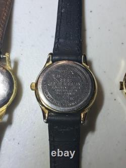 Vintage Watch Lot 9 pcs Timex Seiko Gubelin Lorus Carriage For Parts Repair